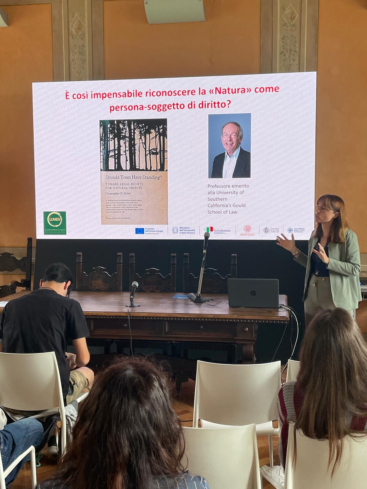 Silvia Bagni durante l'evento